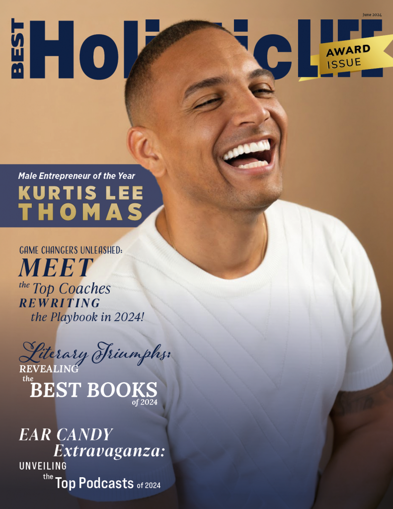 Cover of the award issue of Best Holistic Life Magazine for Best Fitness Book of The Year 2024 - Fit & Fabulous by Elena Biedert