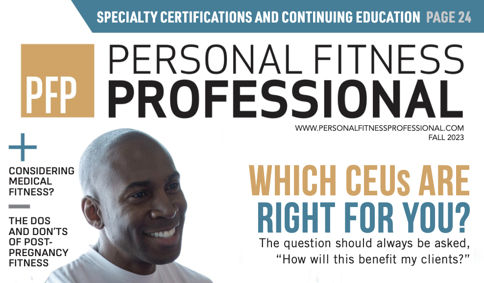 Mama Fitness Coaching Founder Shares Postpartum Fitness Expertise in Personal Fitness Professional Magazine!