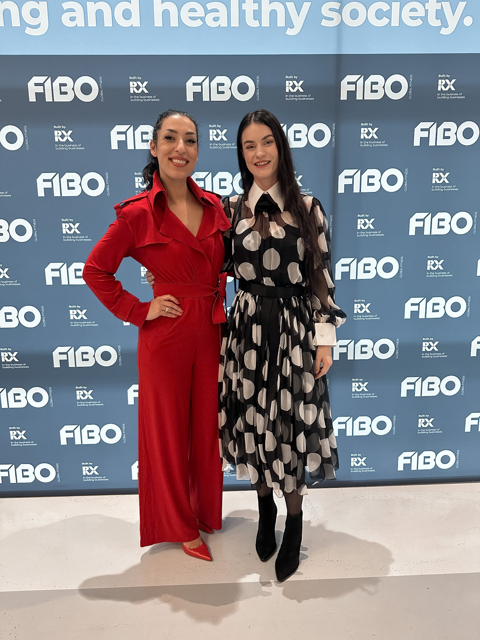 Elena Biedert together with Tijen Onaran at Ladies Lunch at FIBO trade show during RX Female Award